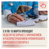 Неделя по борьбе с заражением и распространением хронического вирусного гепатита С