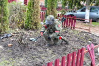 В разминировании приграничья задействовали роботов