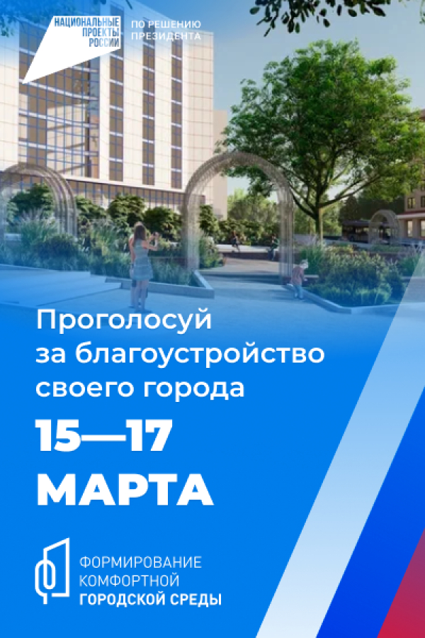 Проголосуй за благоустройство своего города