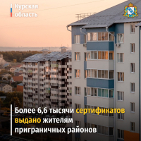 Более 6,6 тысячи сертификатов выдано жителям приграничных районов.
